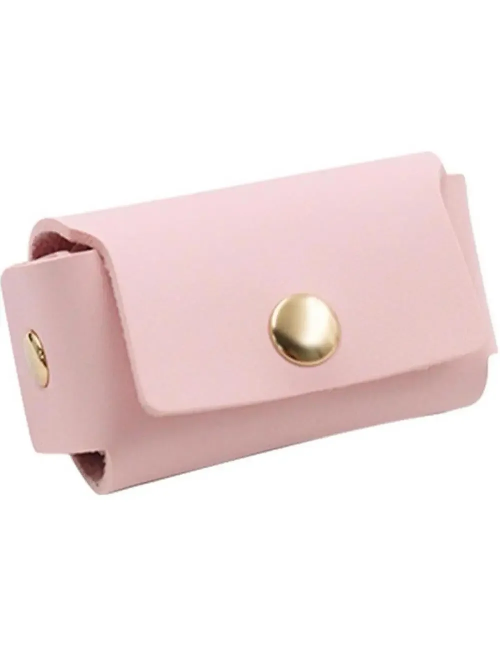 Ring Bag Holder for Dog Collar Wedding Proposal Pink PU Leather Clip-On